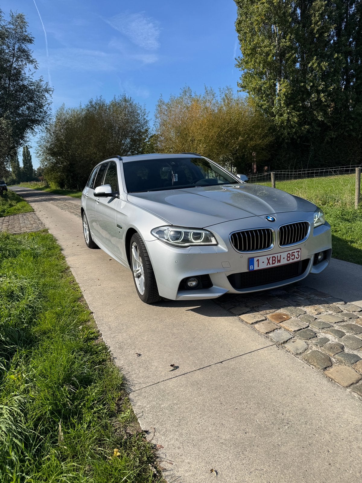 BMW 520DA 184pk M-pack euro 6b, Auto's, Automaat, Achterwielaandrijving, Leder, 5 deurs