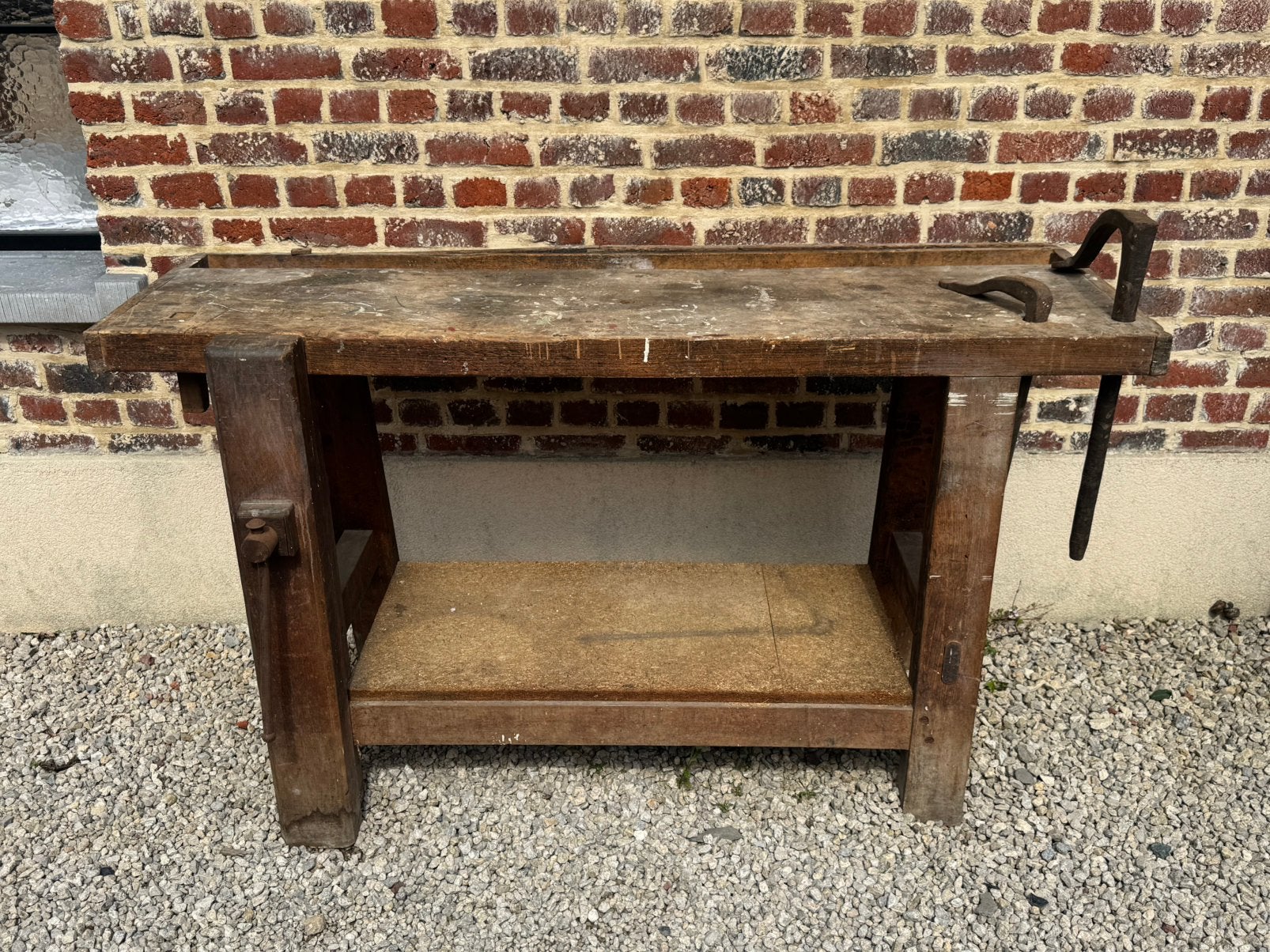 Banc de travail, de menuisier vintage ancien en bois, Michel@michel.be, Rue de michel, michelville, Michel michel, Enlèvement