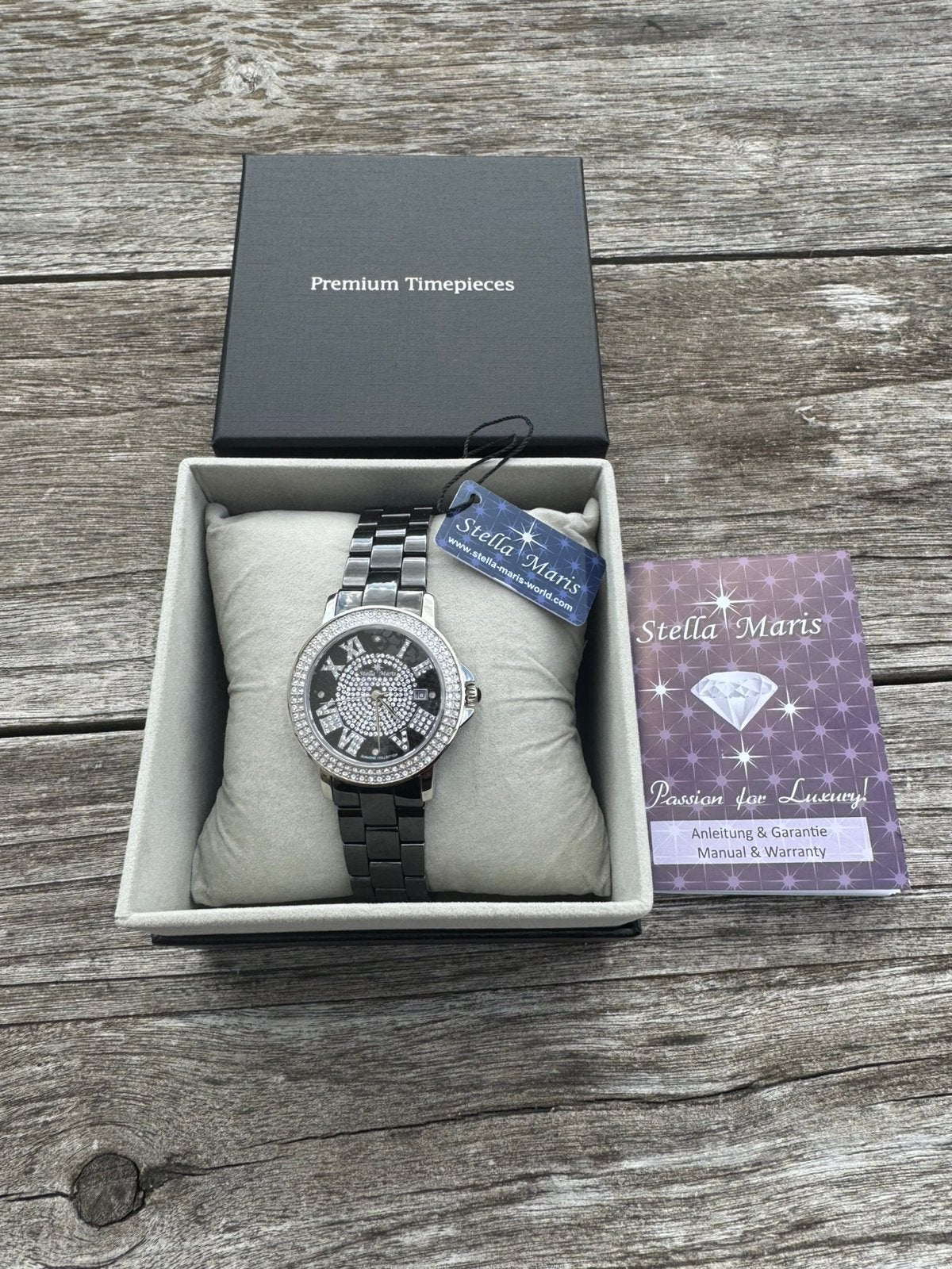Quartz polshorloge Stella Maris, Handtassen en Accessoires, Horloges | Dames, Overige merken, Staal, Staal, Polshorloge
