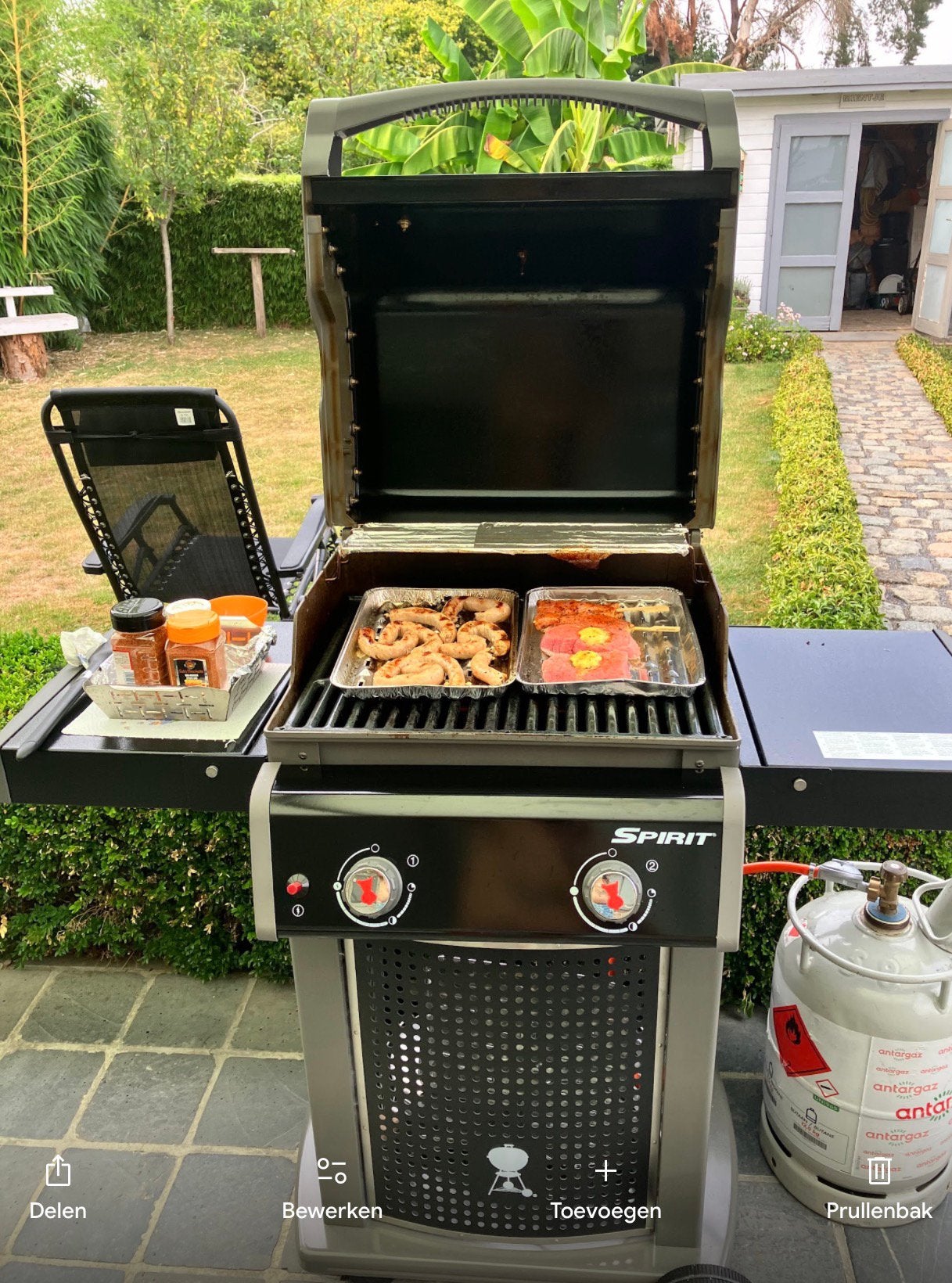 Weber gas bbq spirit., Tuin en Terras, Ophalen, Zo goed als nieuw