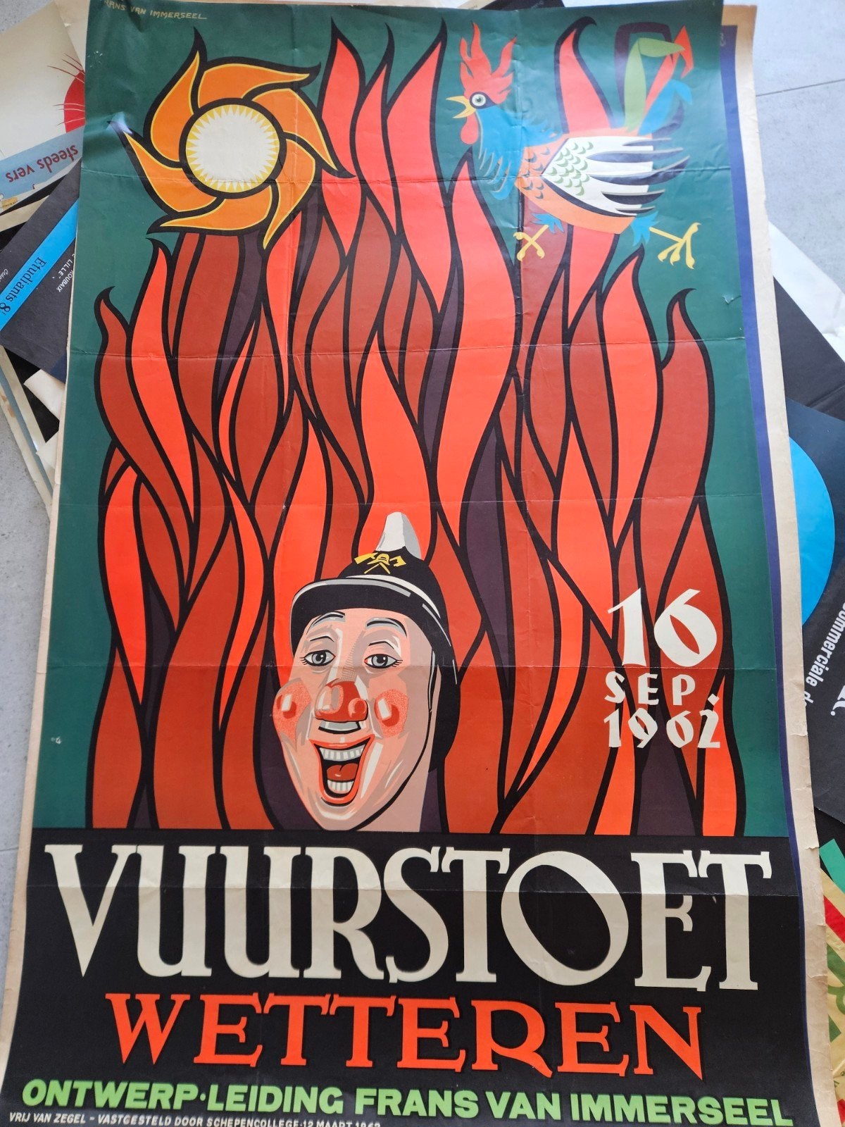 Affiche Wetteren 1962, Verzenden