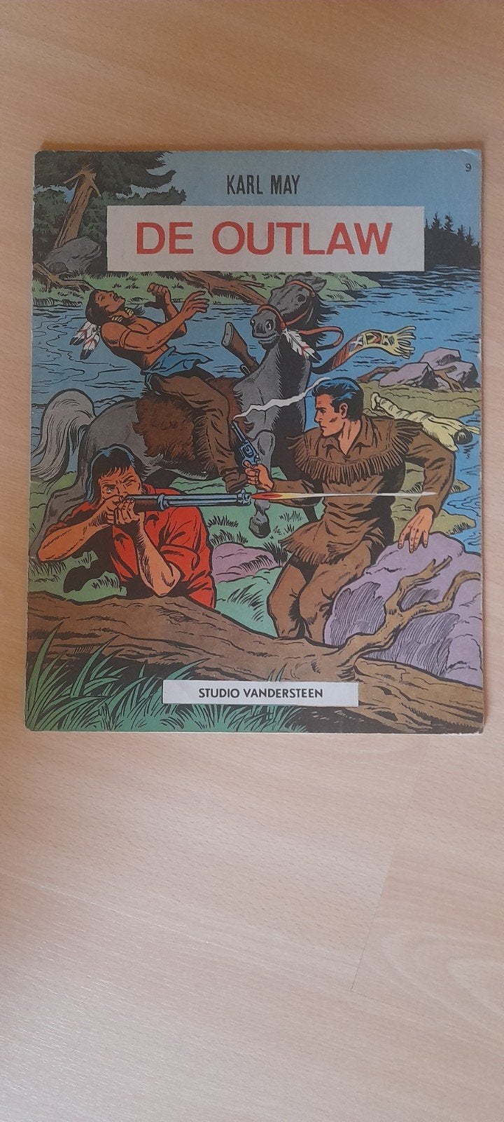 Karl May nr 9 - De oulaw (oude uitgave), Boeken, Eén stripboek, Ophalen, Gelezen, Willy Vandersteen