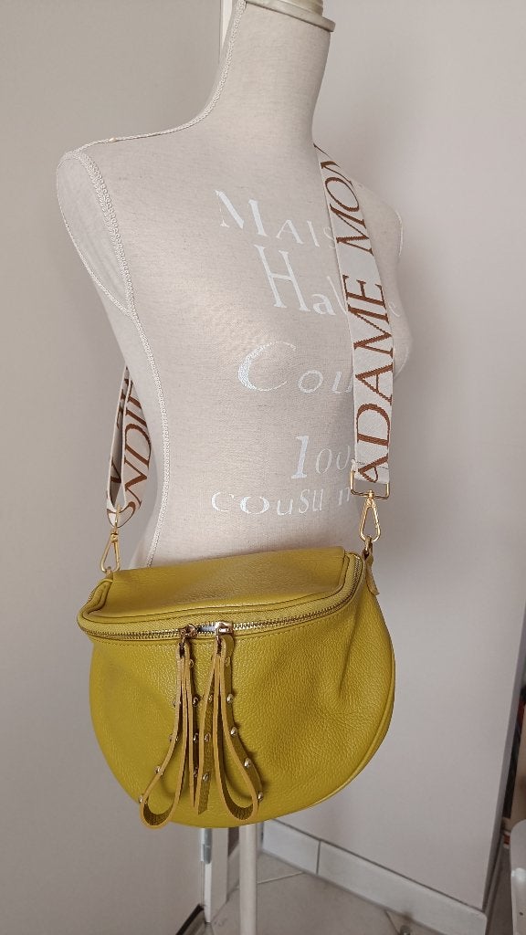 Sac Pipa olive Mondieux Madame, Enlèvement ou Envoi, Utilisé, Vert, Sac à bandoulière