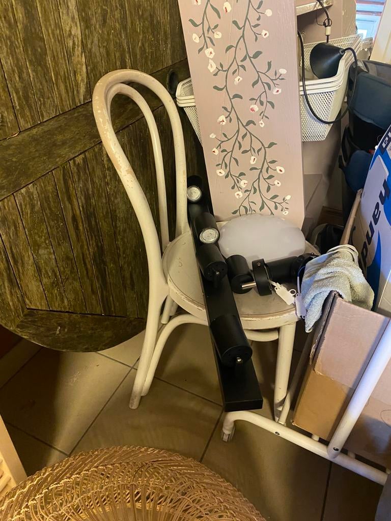 Stoeltje opknapper, Huis en Inrichting, Stoelen, Ophalen, Gebruikt, Wit, Eén