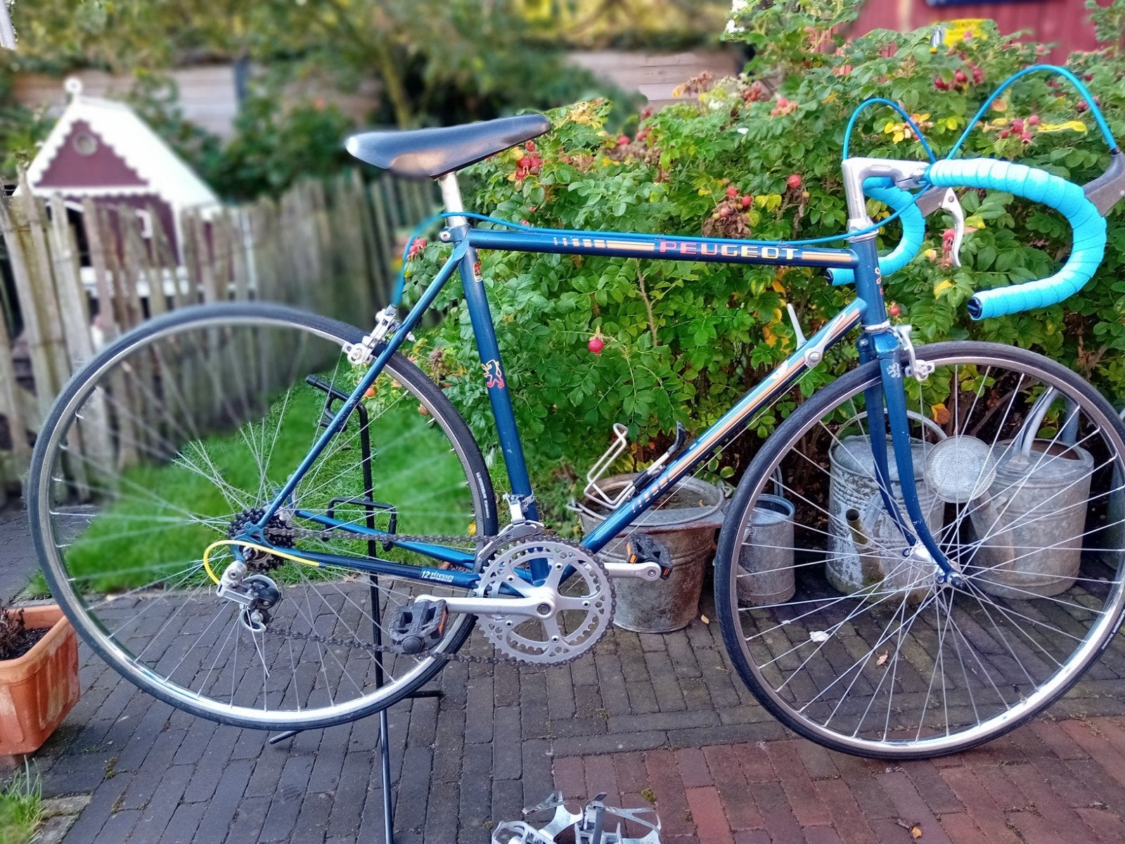 vintage koersfiets  , Peugeot koersfiets, 28 inch, Zo goed als nieuw, 53 tot 57 cm, Ophalen