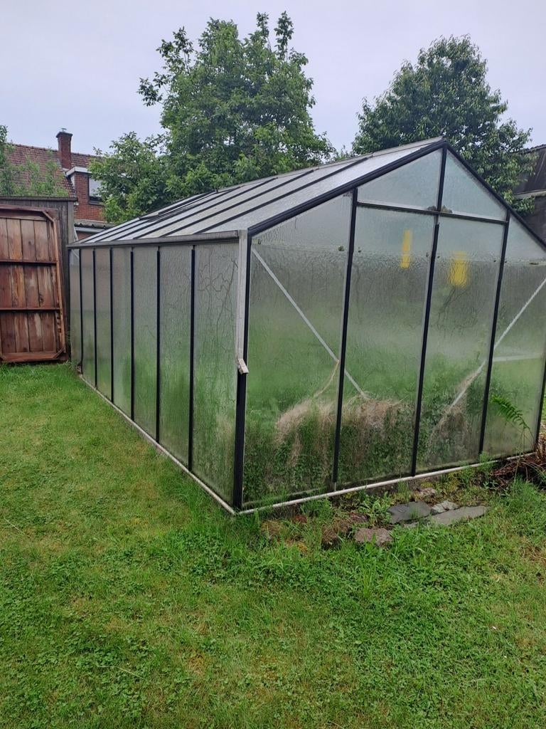 Serre 3m5m20, Tuin en Terras, Ophalen, Glas, Aluminium, Kweekkas