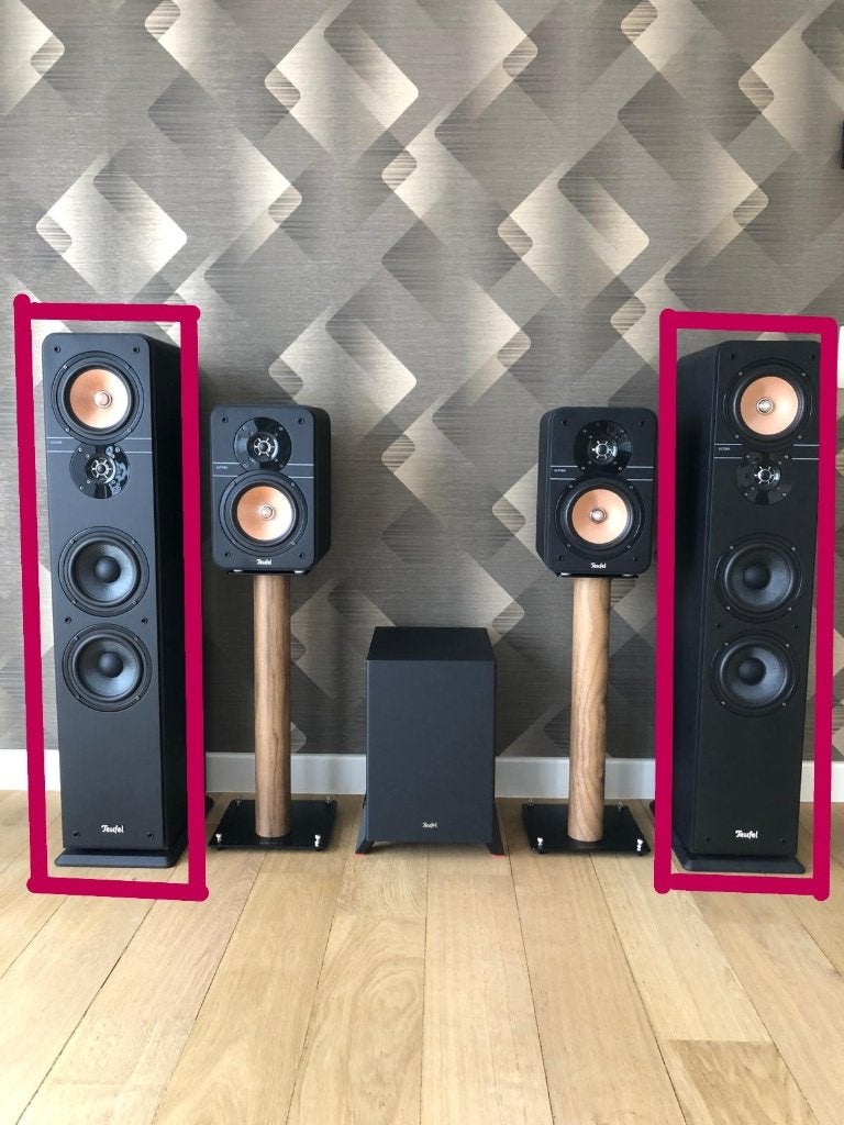 Haut-parleurs colonne Teufel UL 40 Mk3 18, Enlèvement, Comme neuf, Enceinte colonne