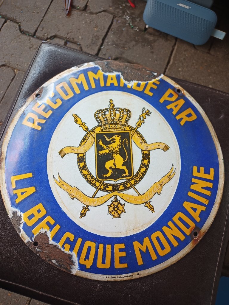 Ancienne plaque émaillée rare !!!, Enlèvement, Utilisé