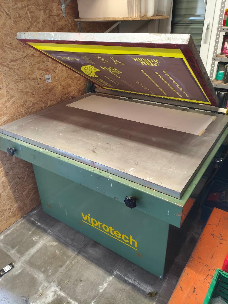 Zeefdruk tafel met vacuümplaat VIPROTECH, Hobby en Vrije tijd, Ophalen, Gebruikt, Overige typen