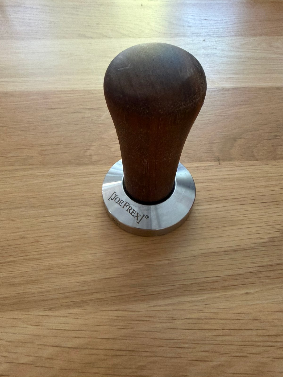 Koffie stamper basis 51 diameter en handvat hout, Electroménager, Accessoires de machine à café, Enlèvement ou Envoi, Comme neuf