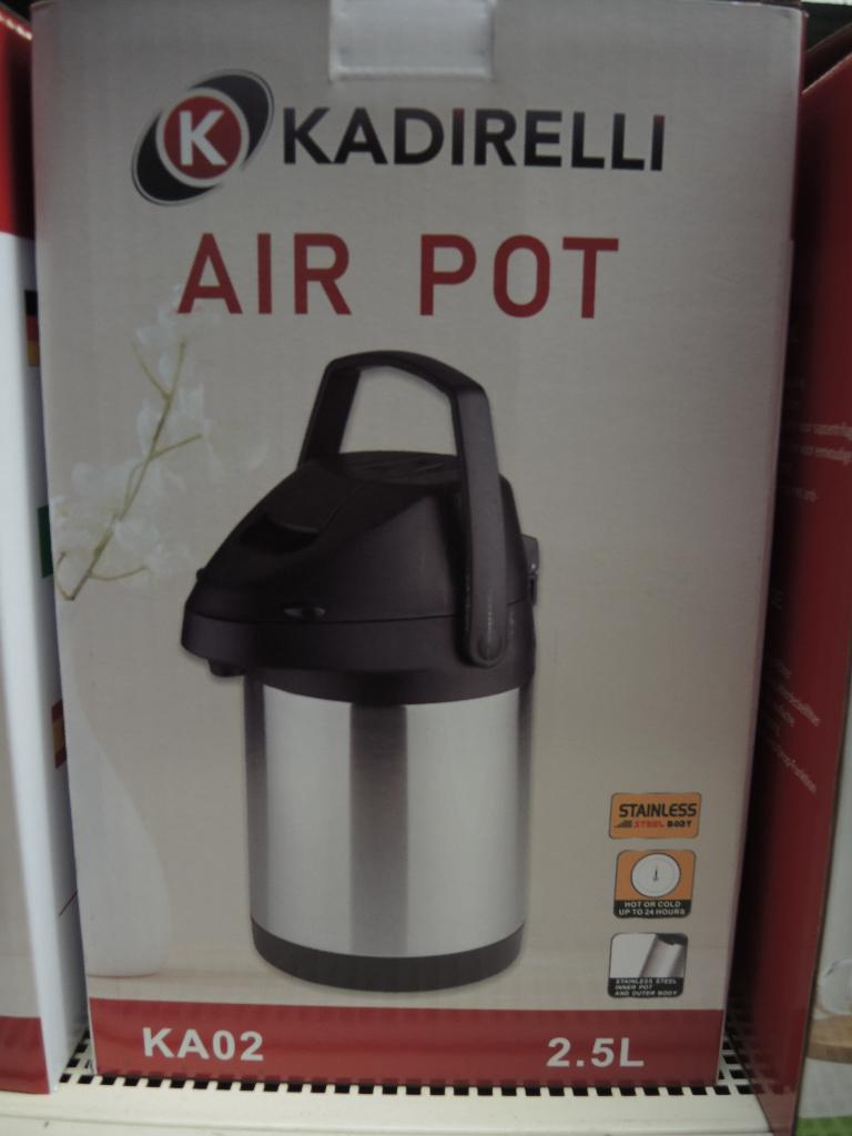 Thermoskan met pomp 2.5 liter nieuw!, Overige typen, Qw, Nieuw, Ophalen of Verzenden