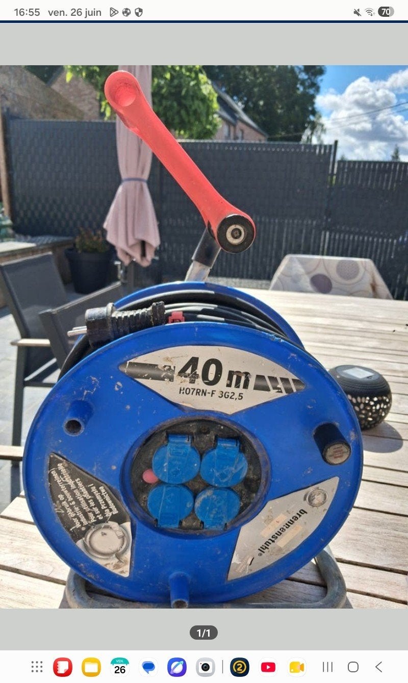Enrouleur 40 euro très bonne état., Jardin & Terrasse, Enlèvement ou Envoi