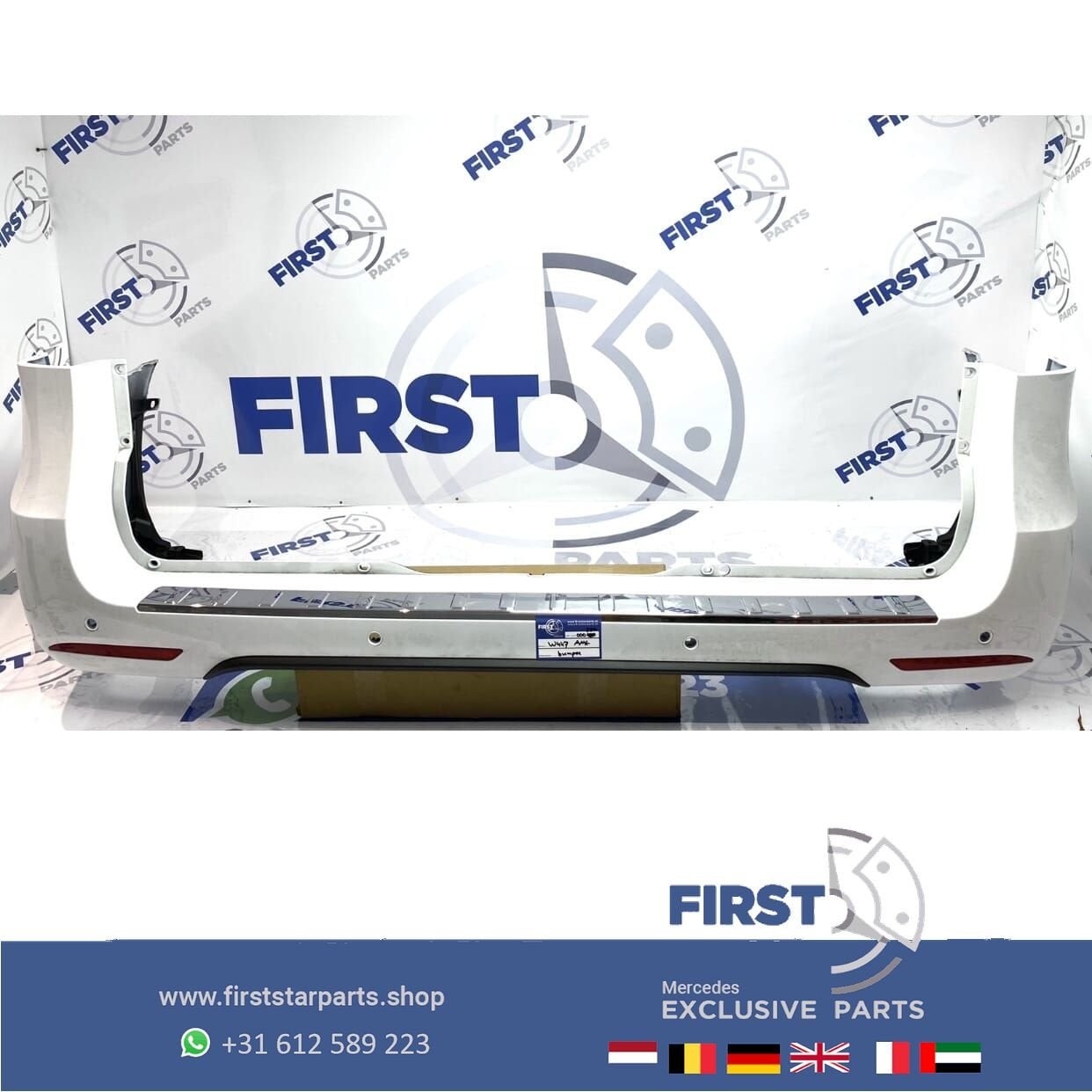 W447 V KLASSE VIANO 2021 AMG ACHTERBUMPER WIT COMPLEET origi, Arrière, Utilisé, -, -