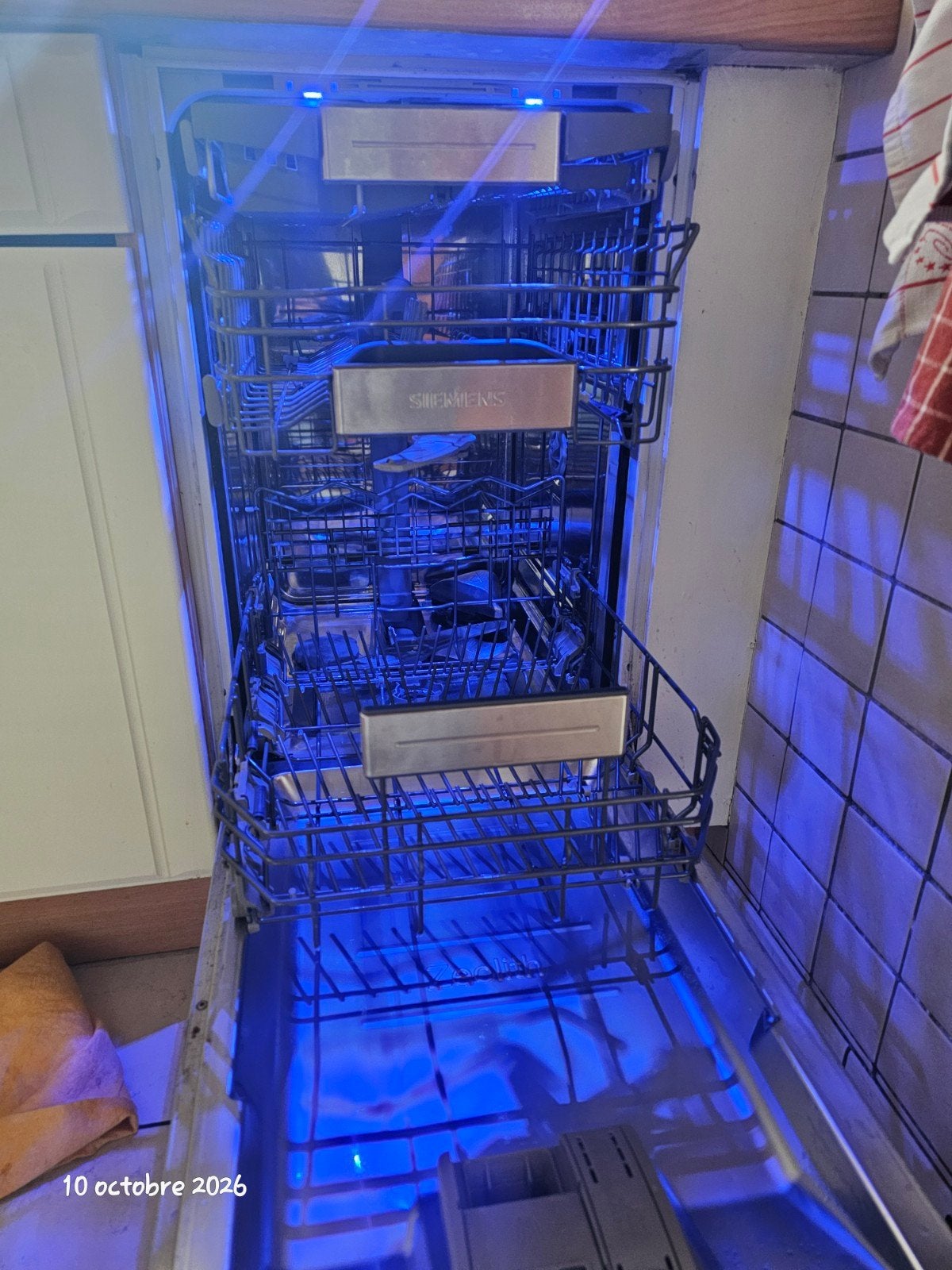 Lave-vaisselle Siemens, Electroménager, Encastré, Moins de 10 litres, Enlèvement, Utilisé