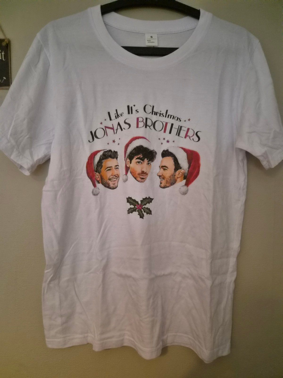 T-Shirt Kerst Jonas Brothers, Ophalen of Verzenden, Maat 36 (S)