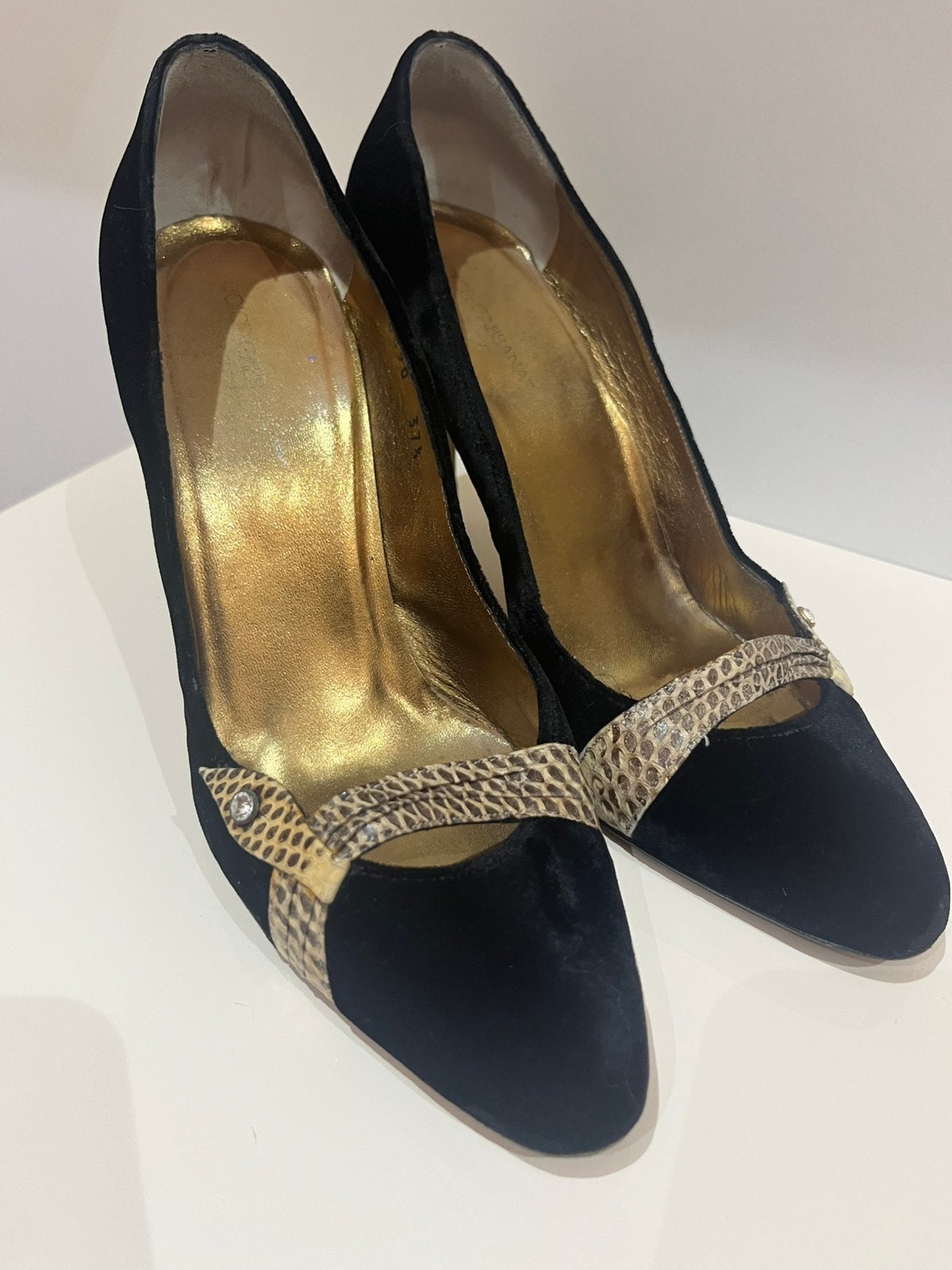 Chaussure femme DOLCE & GABBANA noire taille 37.5, Enlèvement, Comme neuf, Noir