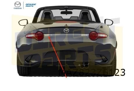Mazda MX-5 (4/15-) (ND) embleem tekst ''MX-5'' achterzijde O, Neuf, -, Mazda, -