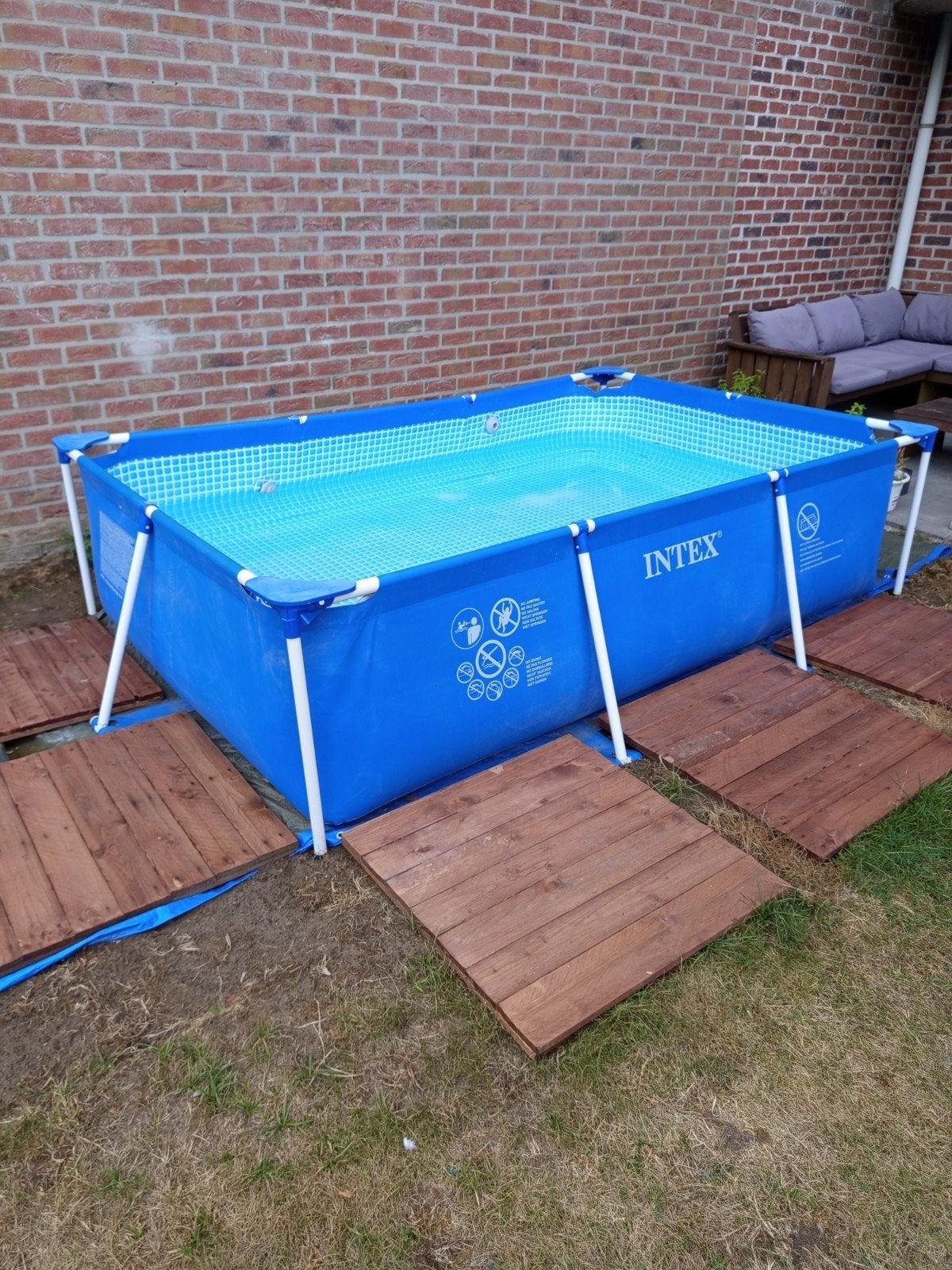 zwembad 2m x 3m met filterpomp, Tuin en Terras, Ophalen