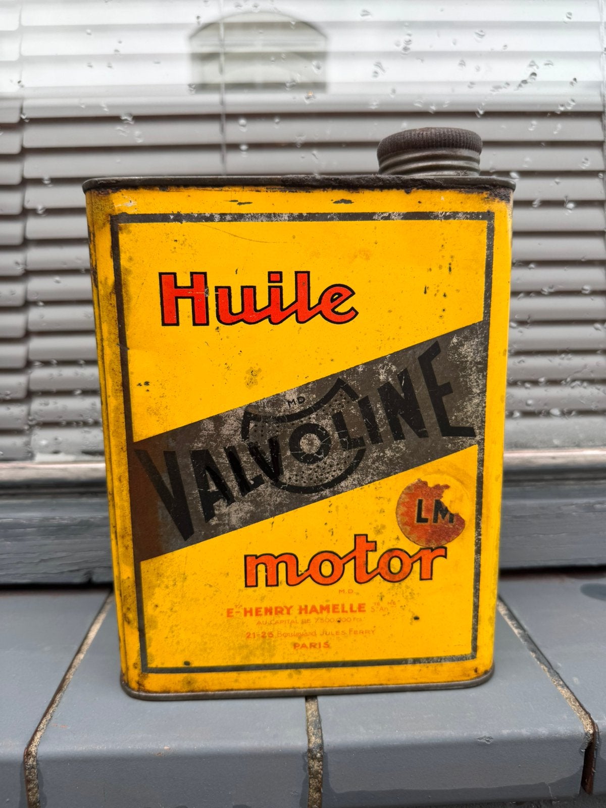 VALVOLINE motor olie blik, Ophalen of Verzenden, Gebruikt, Verpakking