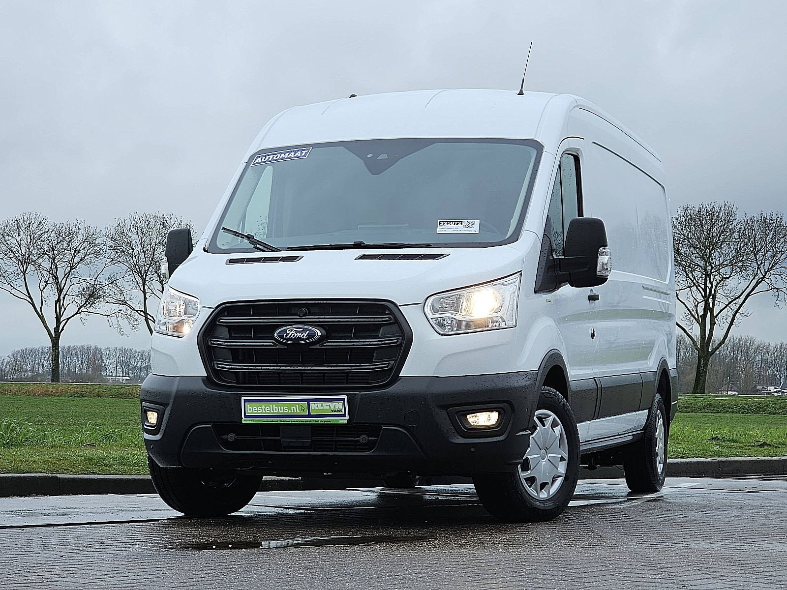 Ford Transit 350 2.0 TDCI L3H2 Trend (bj 2024), 241 g/km, Stof, 4 cilinders, Wit