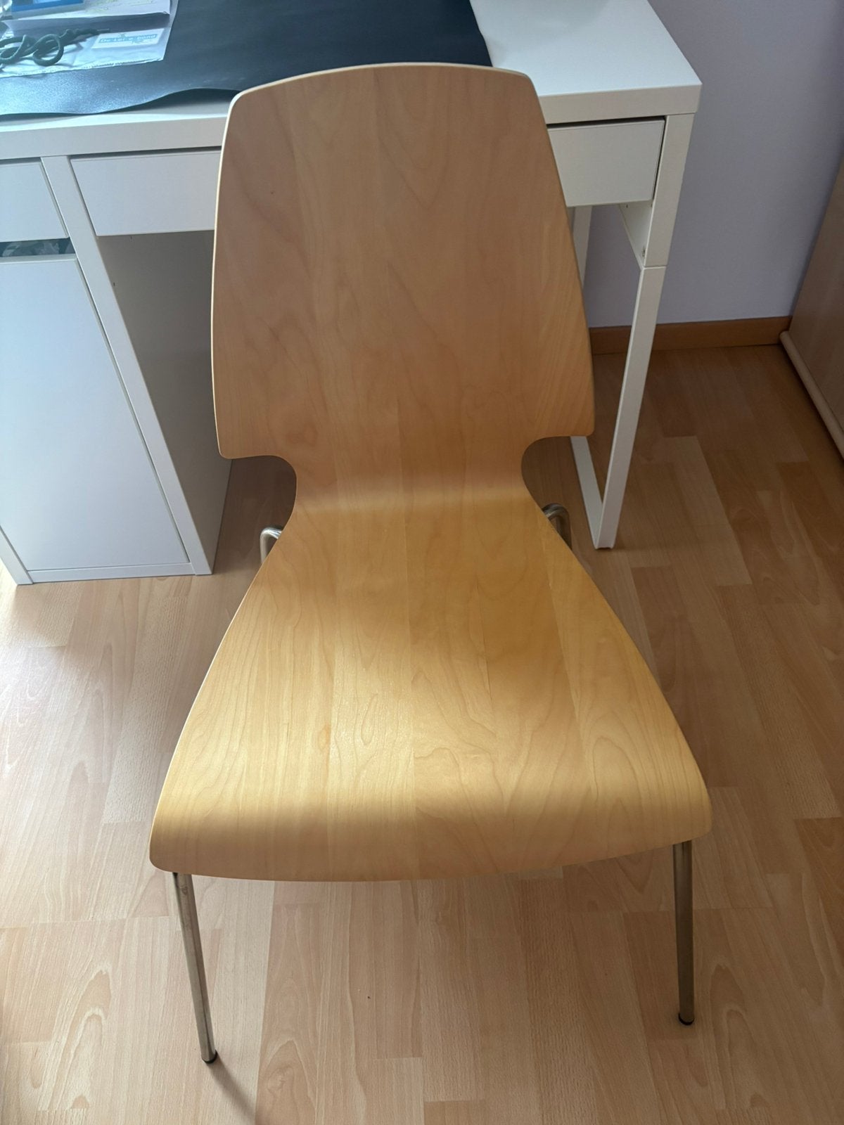 5 stoelen IKEA Vilmar, Ophalen, Gebruikt, Bruin, Vijf, Zes of meer stoelen