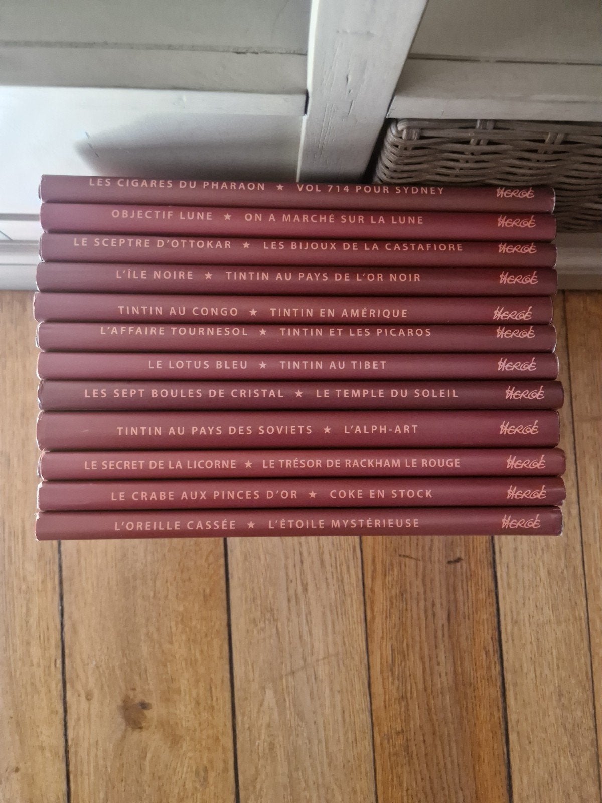 Lot de 12 bd double album tintin (série complète), Livres, Enlèvement ou Envoi