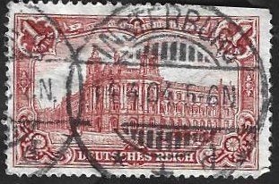 1 Postzegel Reichspostamt Berlin Duitse Rijk 1902, Ophalen of Verzenden, Duitse Keizerrijk, Gestempeld