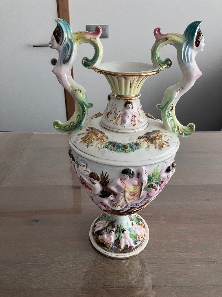 Vintage Italiaanse Capodimonte vaas, Ophalen