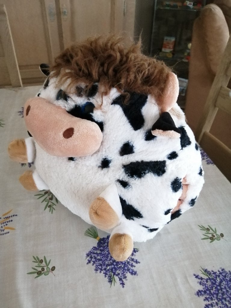 koe " handverwarmer of kussen, Met print, Meerkleurig, Ophalen of Verzenden, Zo goed als nieuw