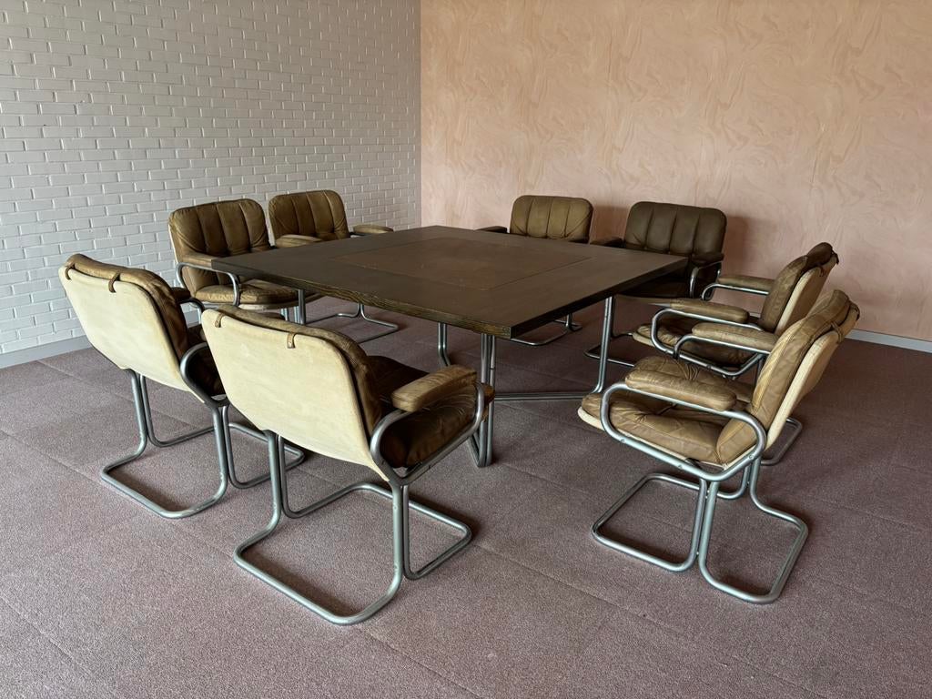 Receptie - vergadertafel met 10 stoelen, Zakelijke goederen, Kantoor en Winkelinrichting | Kantoormeubilair en Inrichting, Ophalen