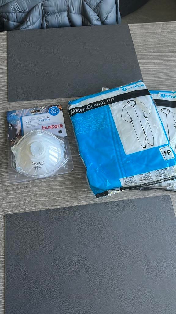 Stofmasker + overal 2x, Doe-het-zelf en Bouw, Adembescherming, Ophalen of Verzenden, Nieuw, Stofmaskers