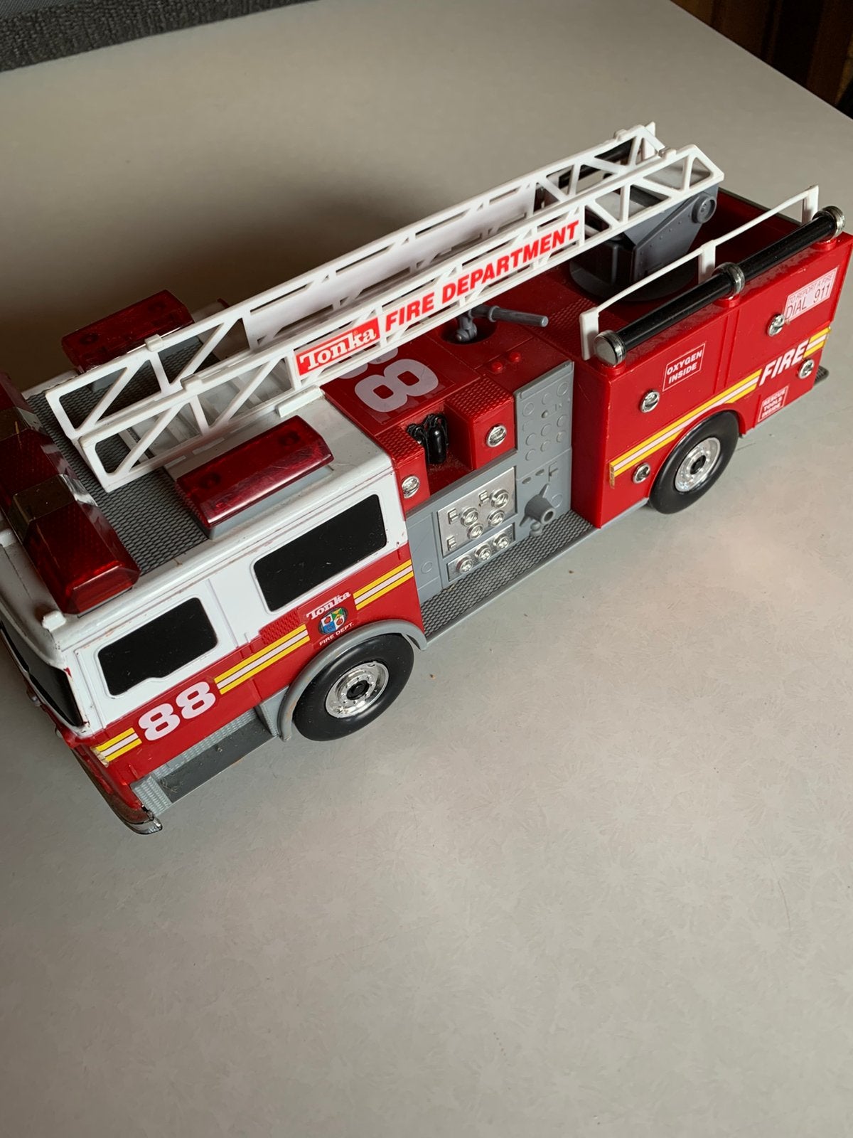 Grote brandweerwagen met geluid, Kinderen en Baby's, Speelgoed |Speelgoedvoertuigen, Ophalen, Zo goed als nieuw