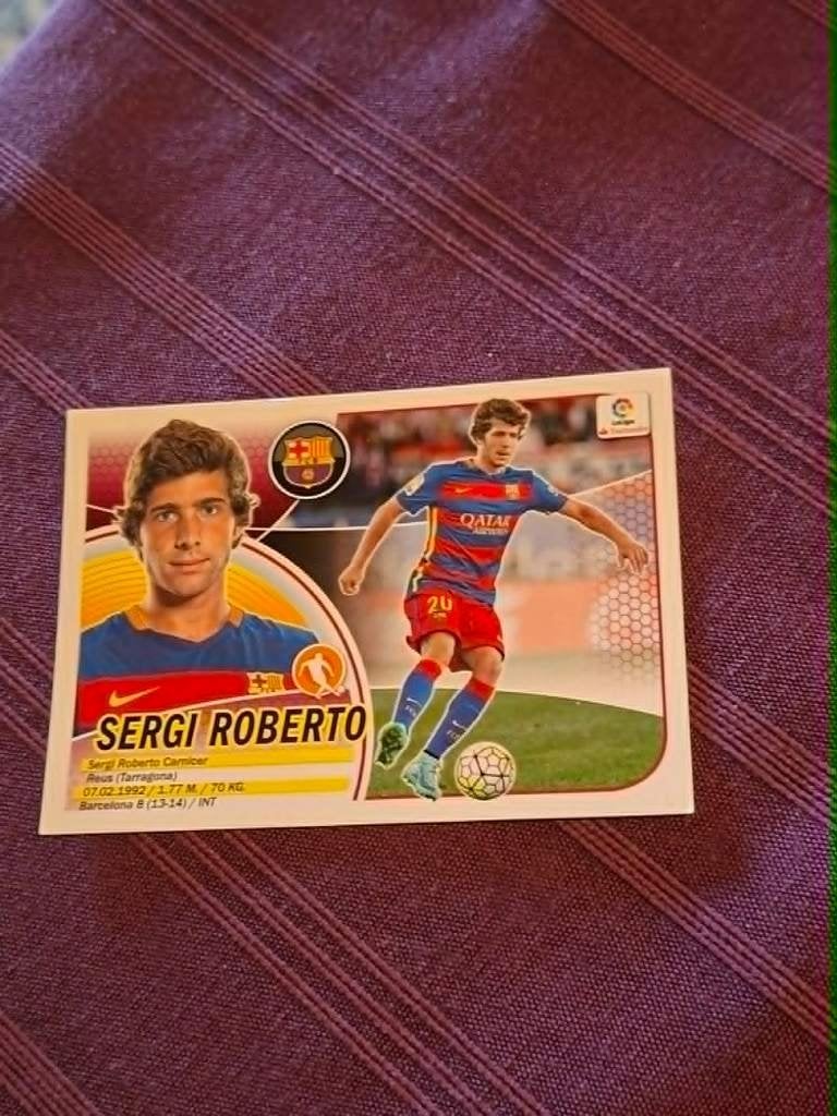 Panini / Sticker / Sergi Roberto / FC Barcelona / 2016-2017, Verzamelen, Sportartikelen en Voetbal, Ophalen of Verzenden, Nieuw