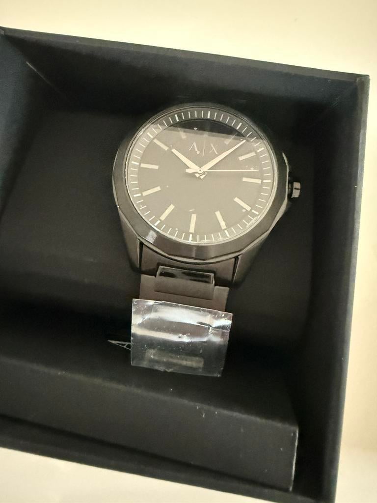 Nieuw uurwerk armani exchange zwart, Handtassen en Accessoires, Horloges | Heren, Ophalen of Verzenden, Nieuw, Polshorloge, Overige merken