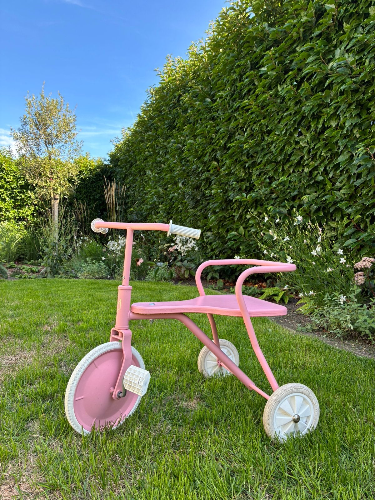Stijlvolle roze Foxrider driewieler, Ophalen, Gebruikt, Trapvoertuig