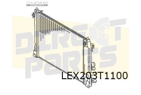 Lexus LBX (3/24-) radiateur Origineel! 1640015630, -, Verzenden, -, Nieuw