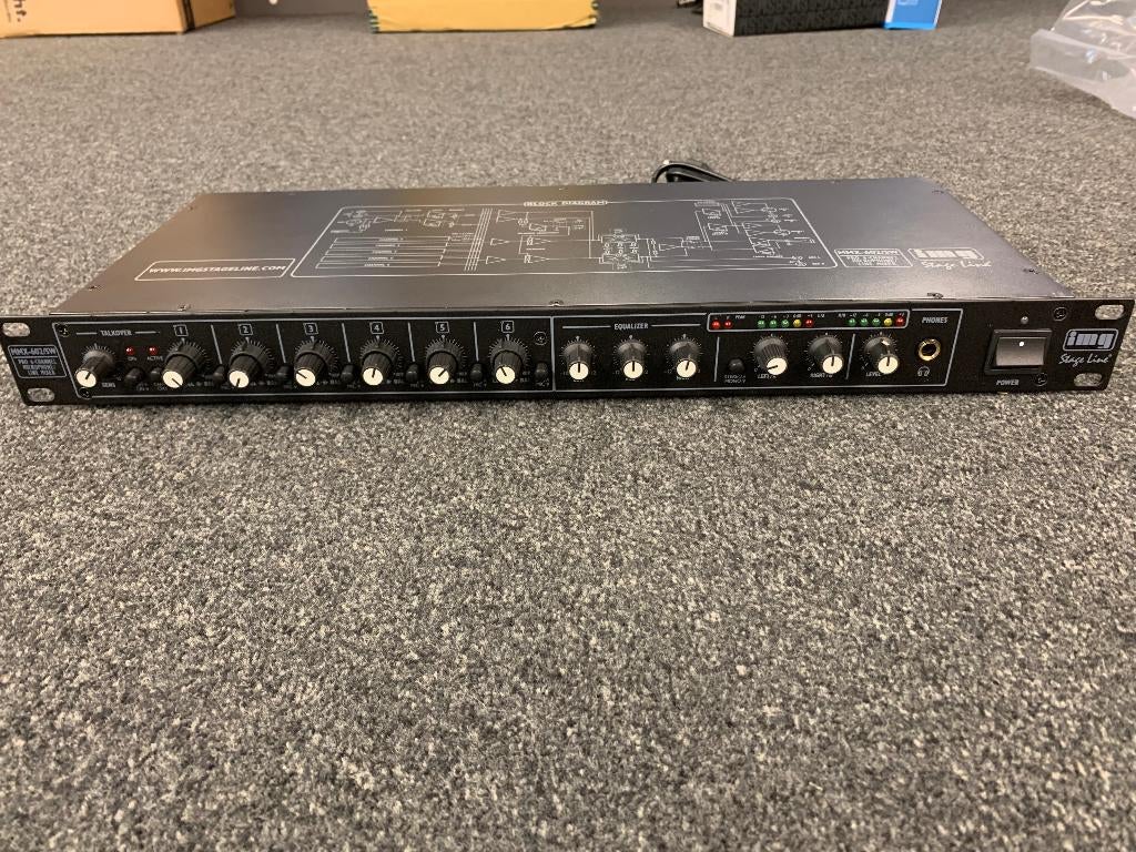 Monacor MMX-602-SW/ 6-kanaals mixer, Audio, Tv en Foto, Luidsprekerboxen, Ophalen