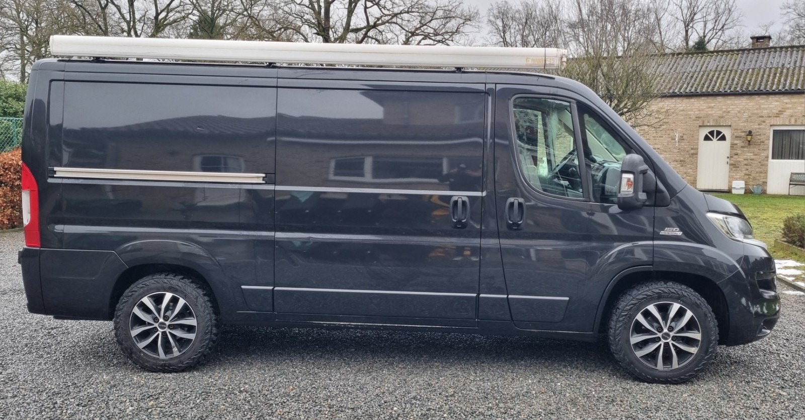 Fiat ducato, Auto's, Zwart, Zwart, Leder, Particulier