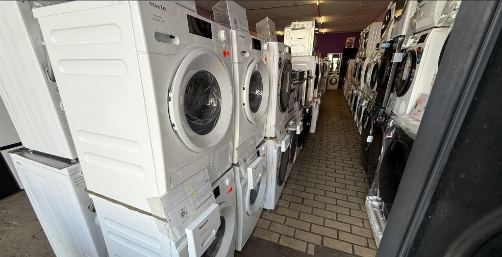 Lot Miele 9 kg: Lave linge et Sèche linge pompe à chaleur, Elektronische apparatuur, Ophalen, 1200 tot 1600 toeren, 8 tot 10 kg