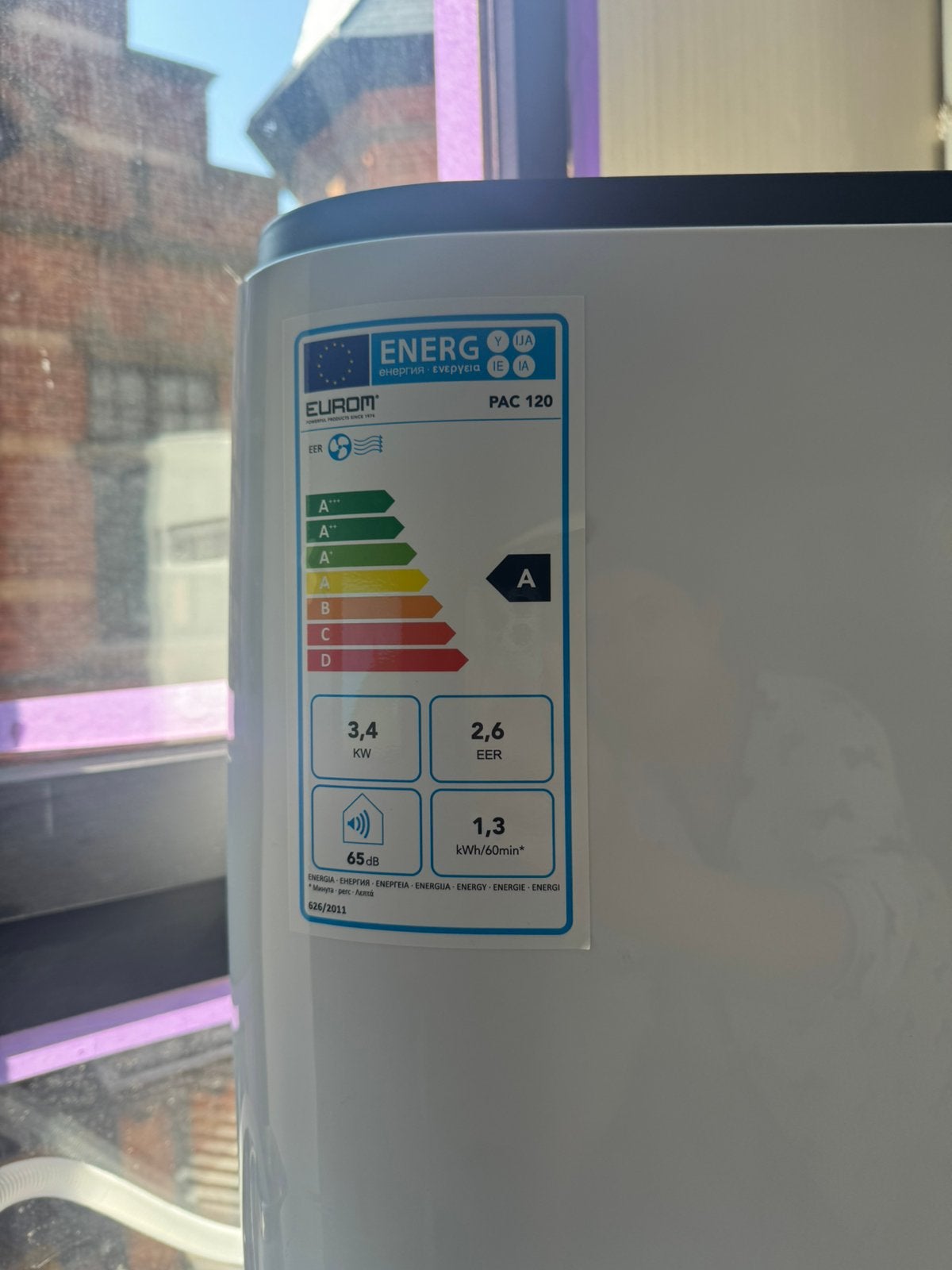 Eurom PAC 120 Mobiele Airco – Zo goed als nieuw, Elektronische apparatuur, Ophalen, Zo goed als nieuw, Mobiele airco