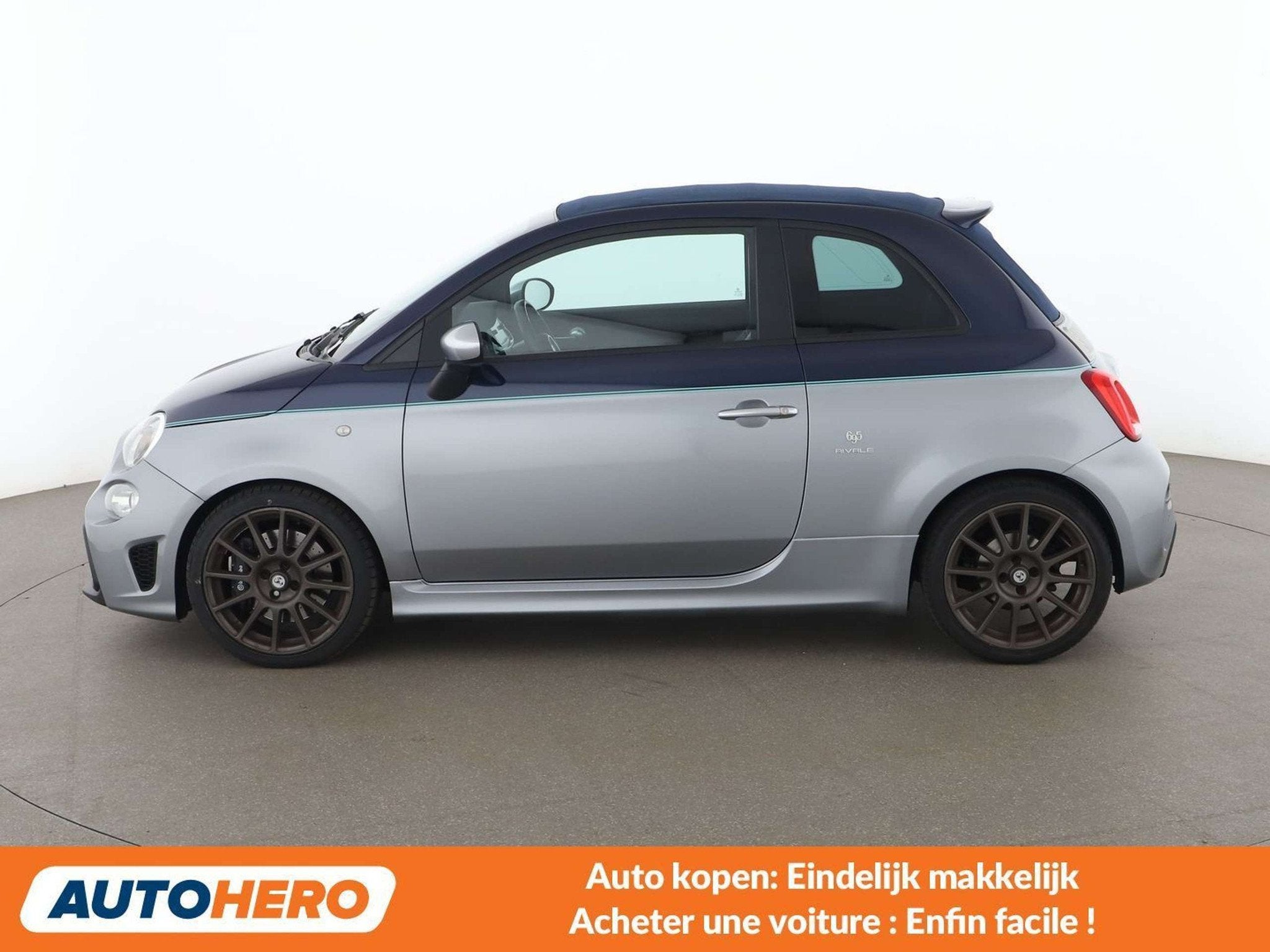 Abarth 695C 1.4 Rivale (année de construction 2017), Autos, Cuir, Argent ou Gris, Achat, Cabriolet