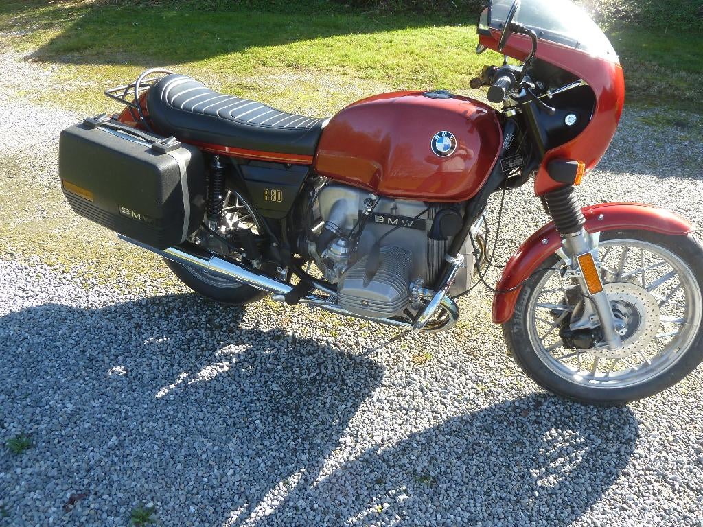 BMW r80/7  kms: 24500 kms réels parfait état ou échange, Motos, Tourisme, 800 cm³, 2 cylindres, Neuf
