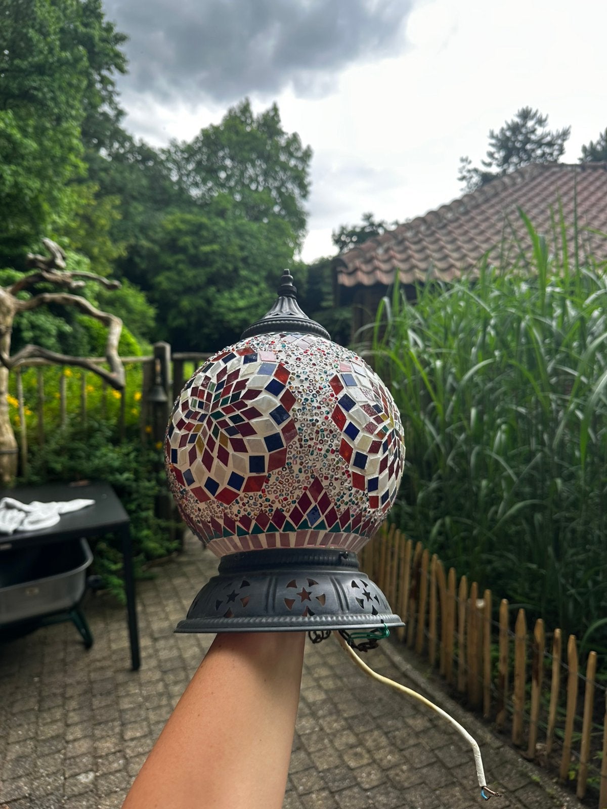 Oosterse Hanglamp, Huis en Inrichting, Lampen | Hanglampen, Ophalen, Zo goed als nieuw