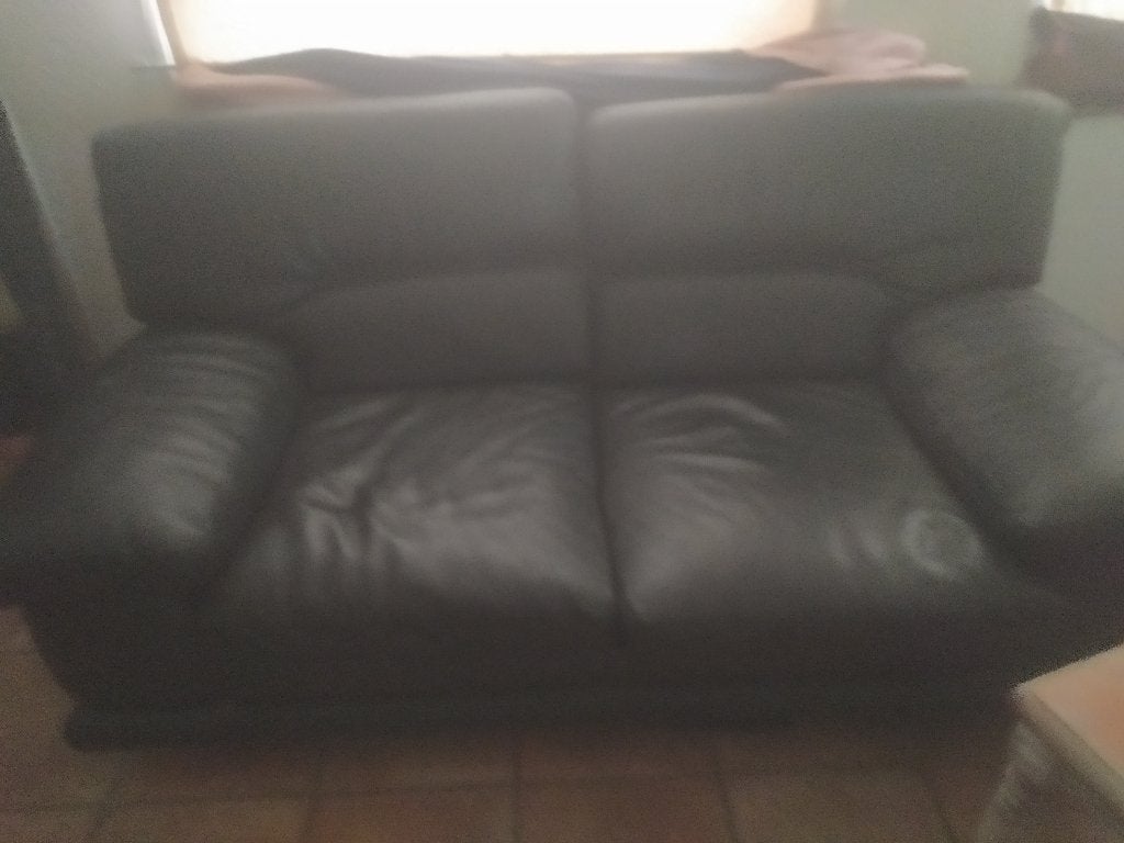 Canapé cuir noir, 75 à 100 cm, Cuir noir classique, Moins de 150 cm, Banc droit