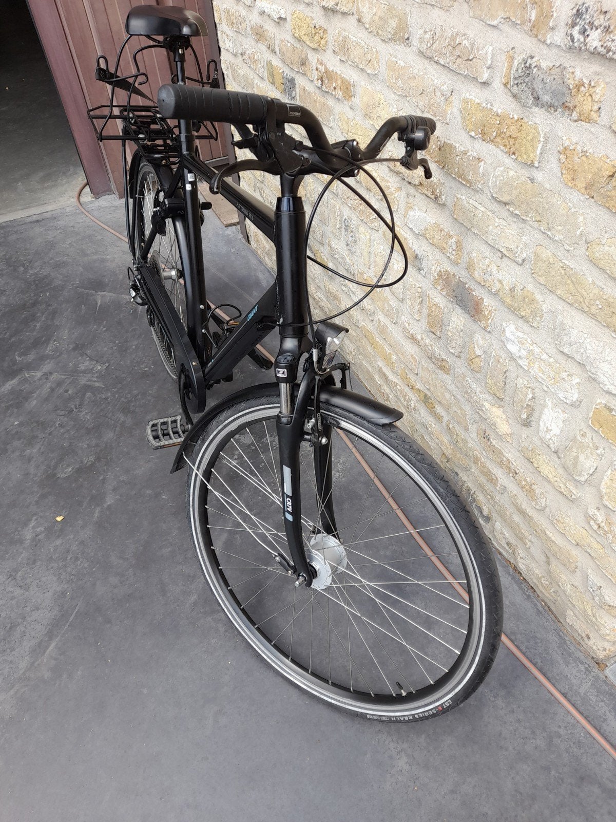 Stadsfiets heren, Fietsen en Brommers, Ophalen, Gebruikt, Velgrem, Versnellingen