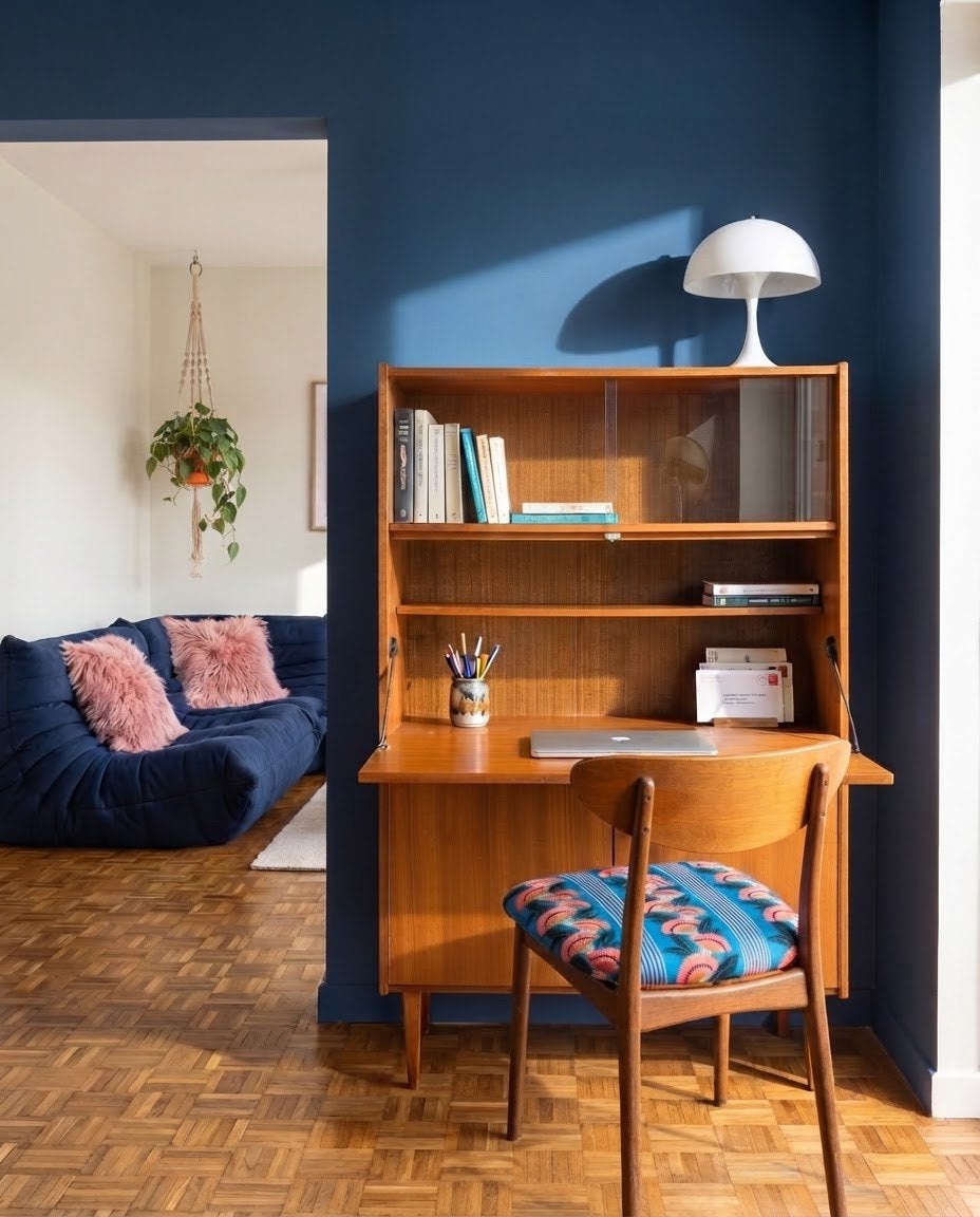 Meuble secrétaire vintage – Allemagne, années 60, Enlèvement, Utilisé