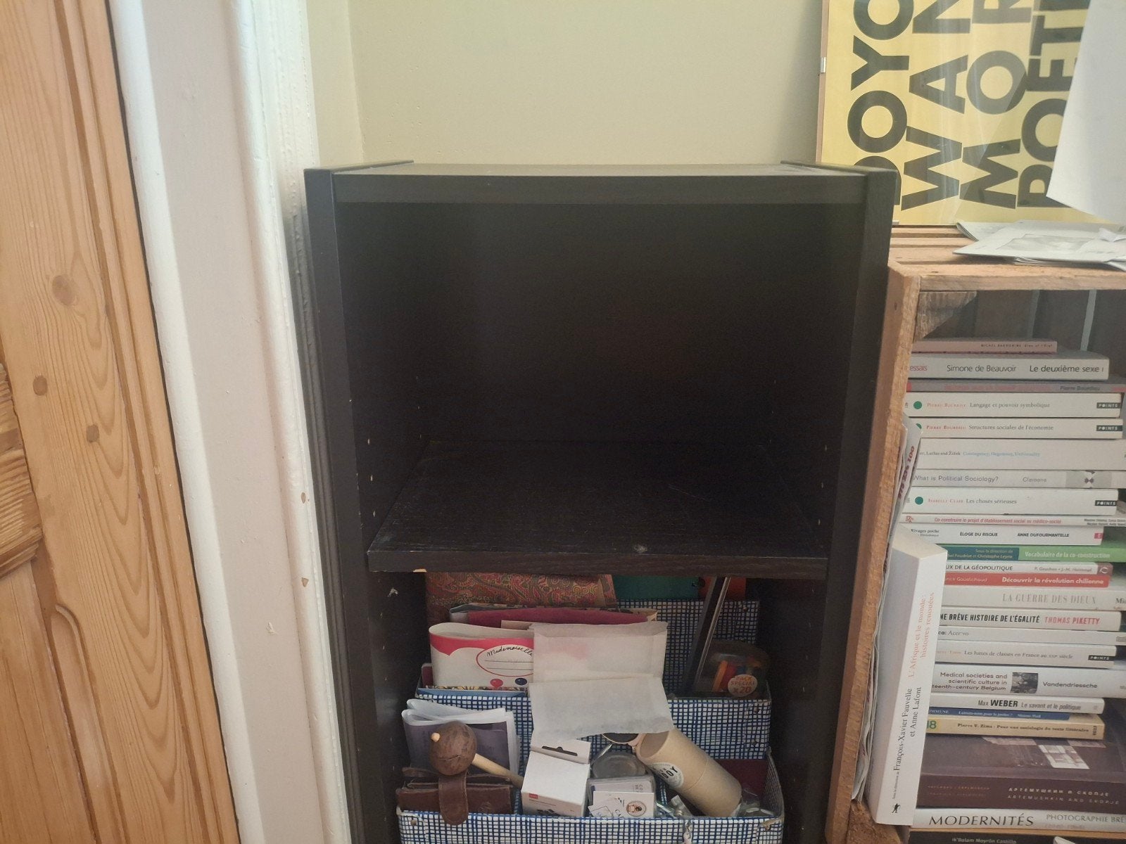 Meuble de rangement Ikea noir, Utilisé