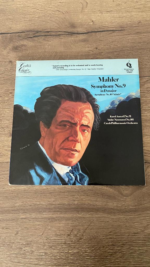 Mahler duppel elpee vinyl Symphony no 9 in D Major, Cd's en Dvd's, Dubbel-LP, Ophalen of Verzenden, Gebruikt