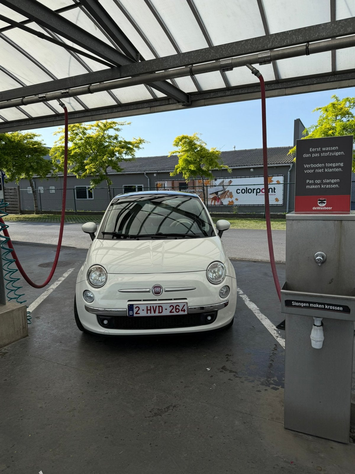 Fiat 500 benzin (2011), Auto's, Voorwielaandrijving, Wit, Handgeschakeld, Grijs