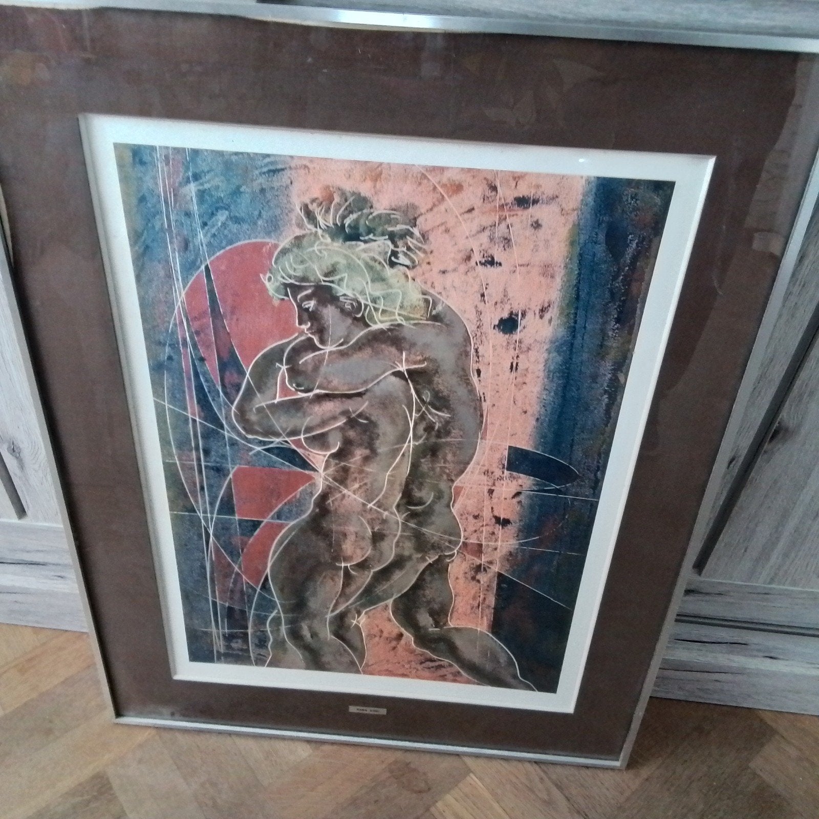 hans enri liebespaar ingelijste kunstdruk, Ophalen of Verzenden